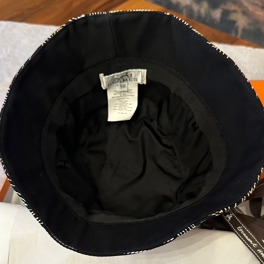 Authentic Hermes Patterned Bucket Hat - Picture 8 of 12